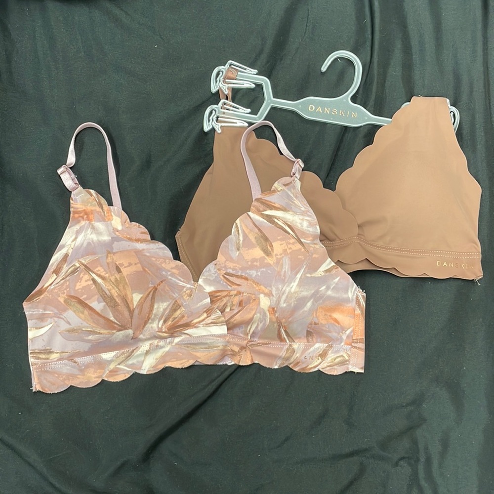2 Scalloped Bralettes